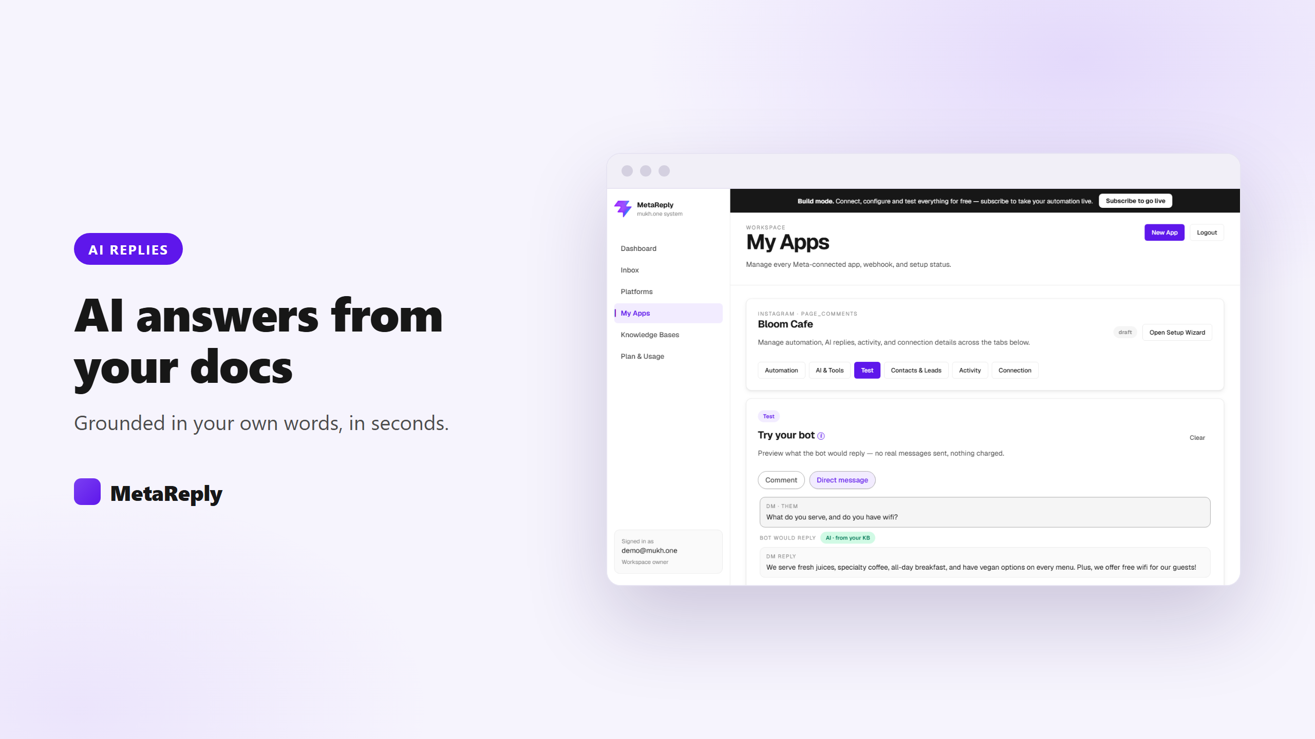 MetaReply screenshot 4
